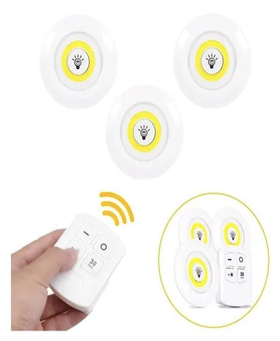 Set 3 Luces Led A Control Remoto